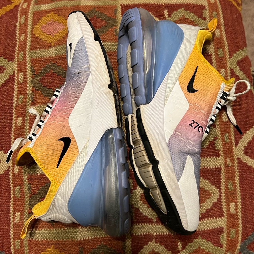 7 Mens Ladies 8.5 Nike Air Max 270 Gradient University AH8050-702 - Picture 8 of 13